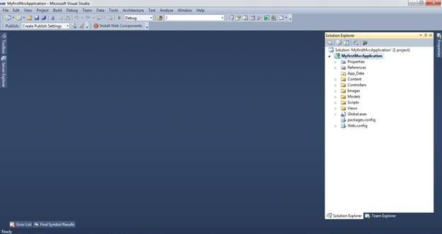 project created successfully